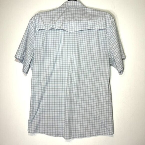 Finch Men's Blue Checkered Casual Button Down Shirt - Picture 3 of 8